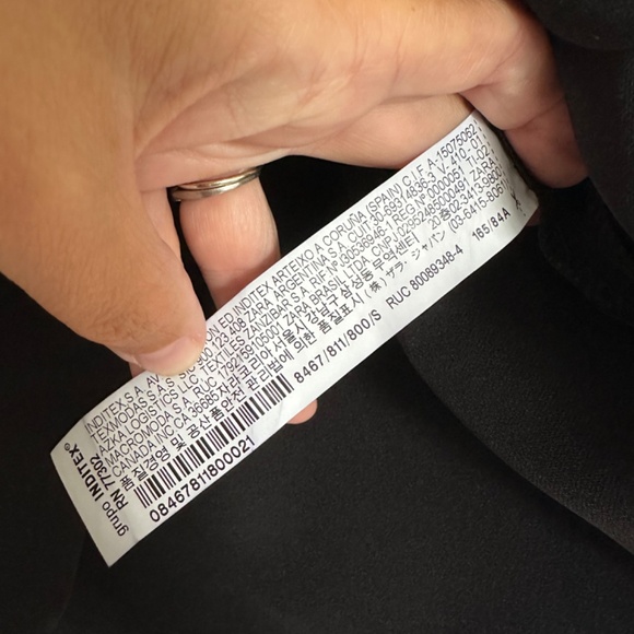 Zara Dress w/ Shoulder Pads - S - Picture 3 of 6